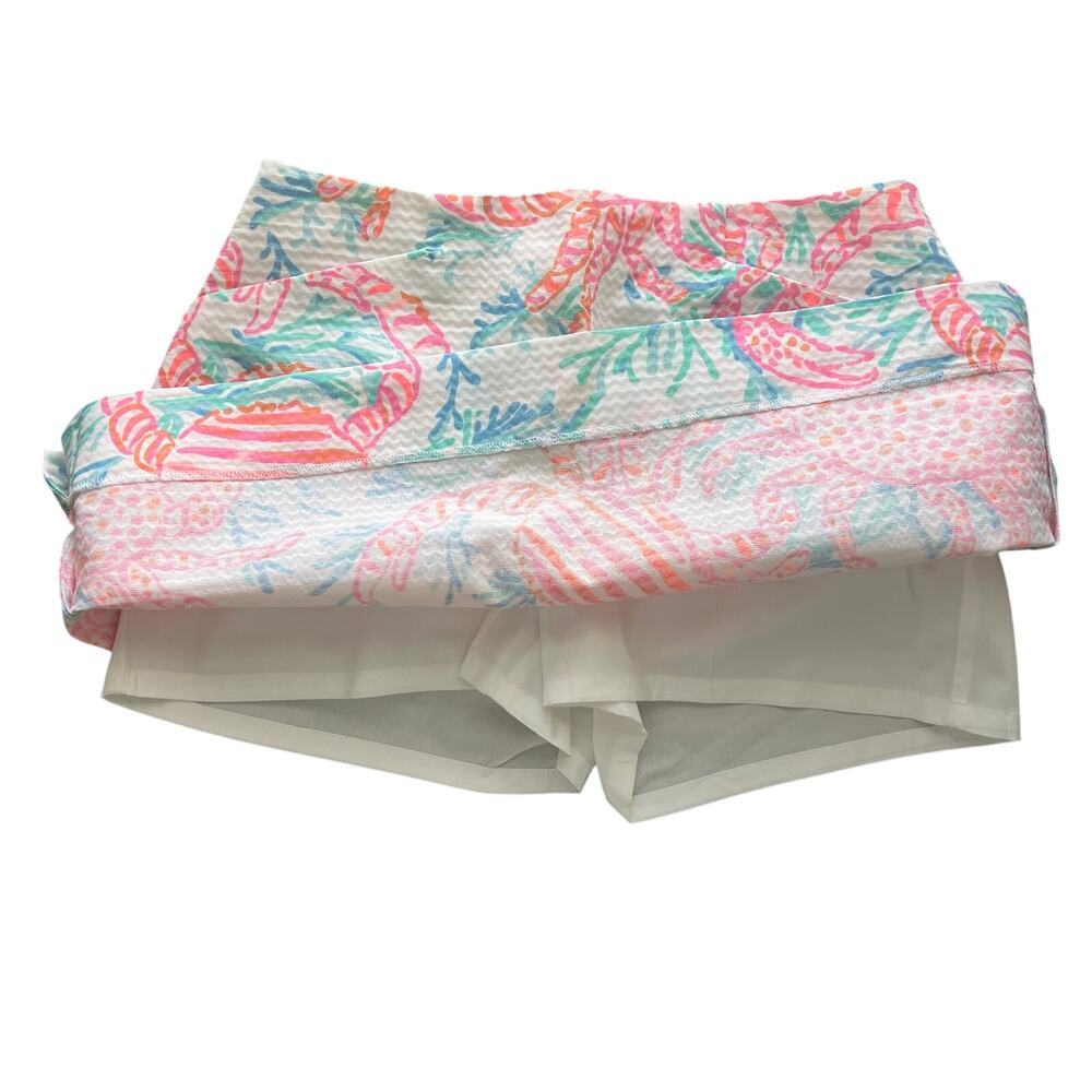 Lily Pulitzer Marigold Skort Crab Print Resort White Size 0 - Picture 4 of 8